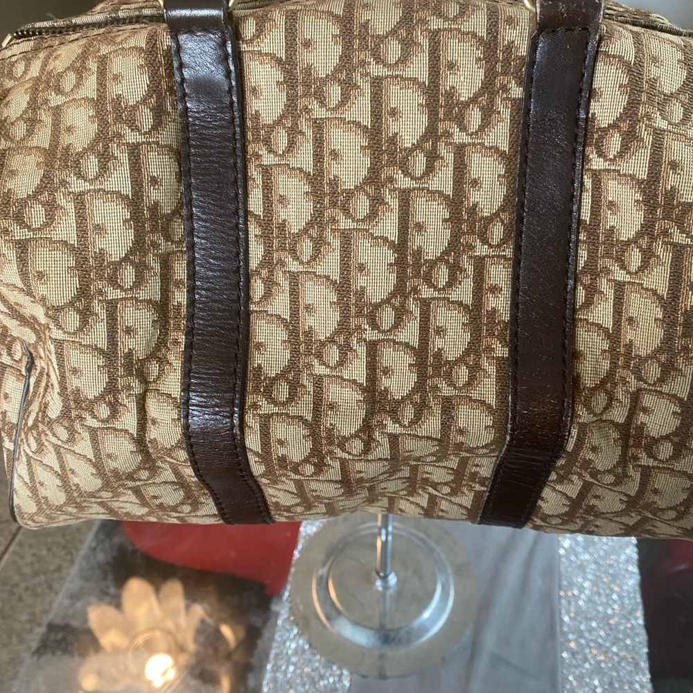 (Authentic)Christian Dior Beige Monogram Tote - Picture 10 of 13